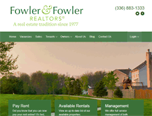 Tablet Screenshot of fowler-fowler.com